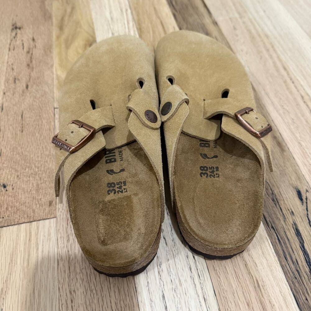 NEW Birkenstock Boston Slip-On Clogs Latte Cream - Picture 6 of 9